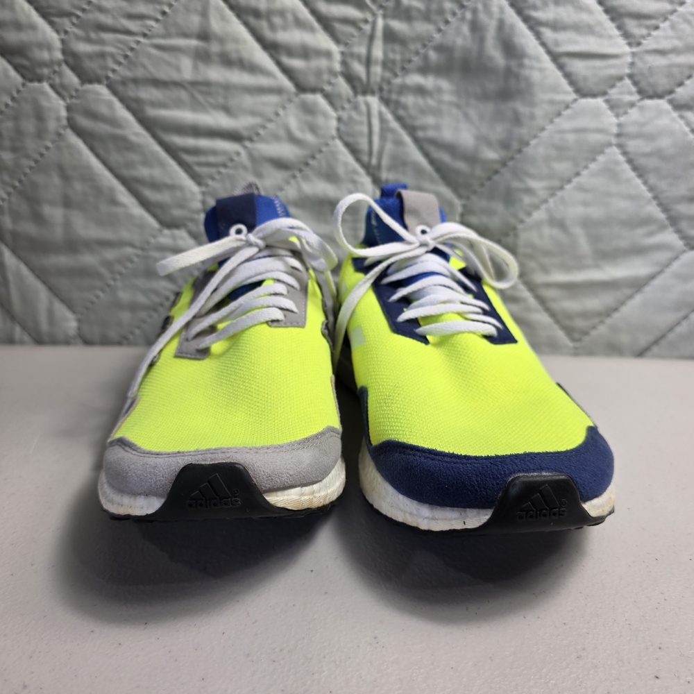 Men's Sz 9.5 Adidas Ultra Boost Mid Volt Blue Athletic Shoes - Picture 7 of 8